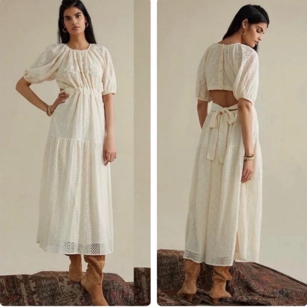 Anthropologie Verb By Pallavi Singhee Agneza Lace Maxi Dress